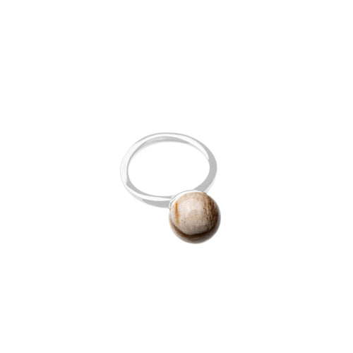 Sfera Anello Moon - Legno Fossile