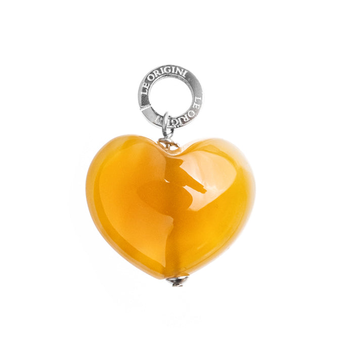 Charm Cuore Corniola