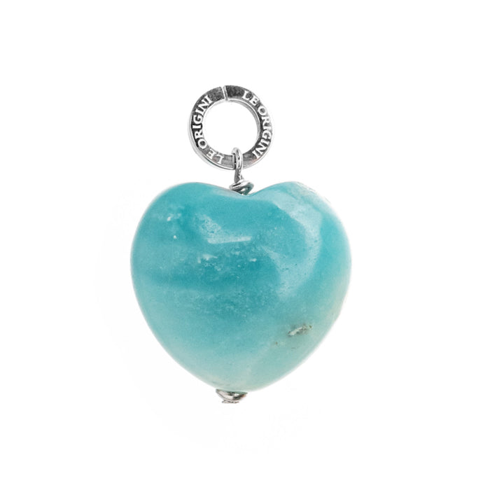 Charm Cuore Amazzonite