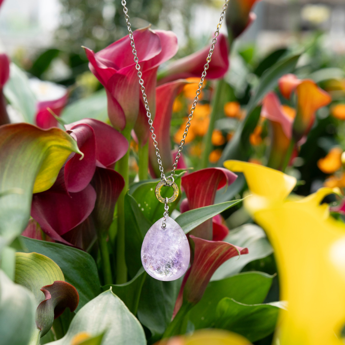 Collana Goccia Ametista