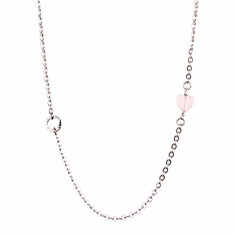 Girocollo Lumina - Quarzo rosa